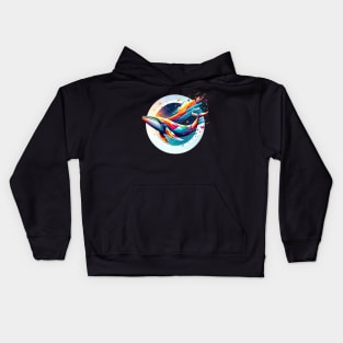 Cosmic Voyage Whale Kids Hoodie